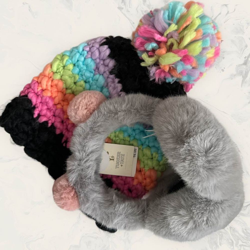 NWT bundle of: Nordstrom Tucker & Tate Ear Muffs For Women and BP. Multicolor Kn